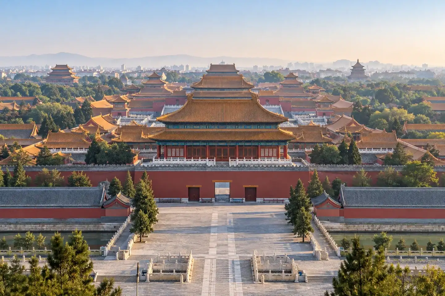 China travel landscape illustration