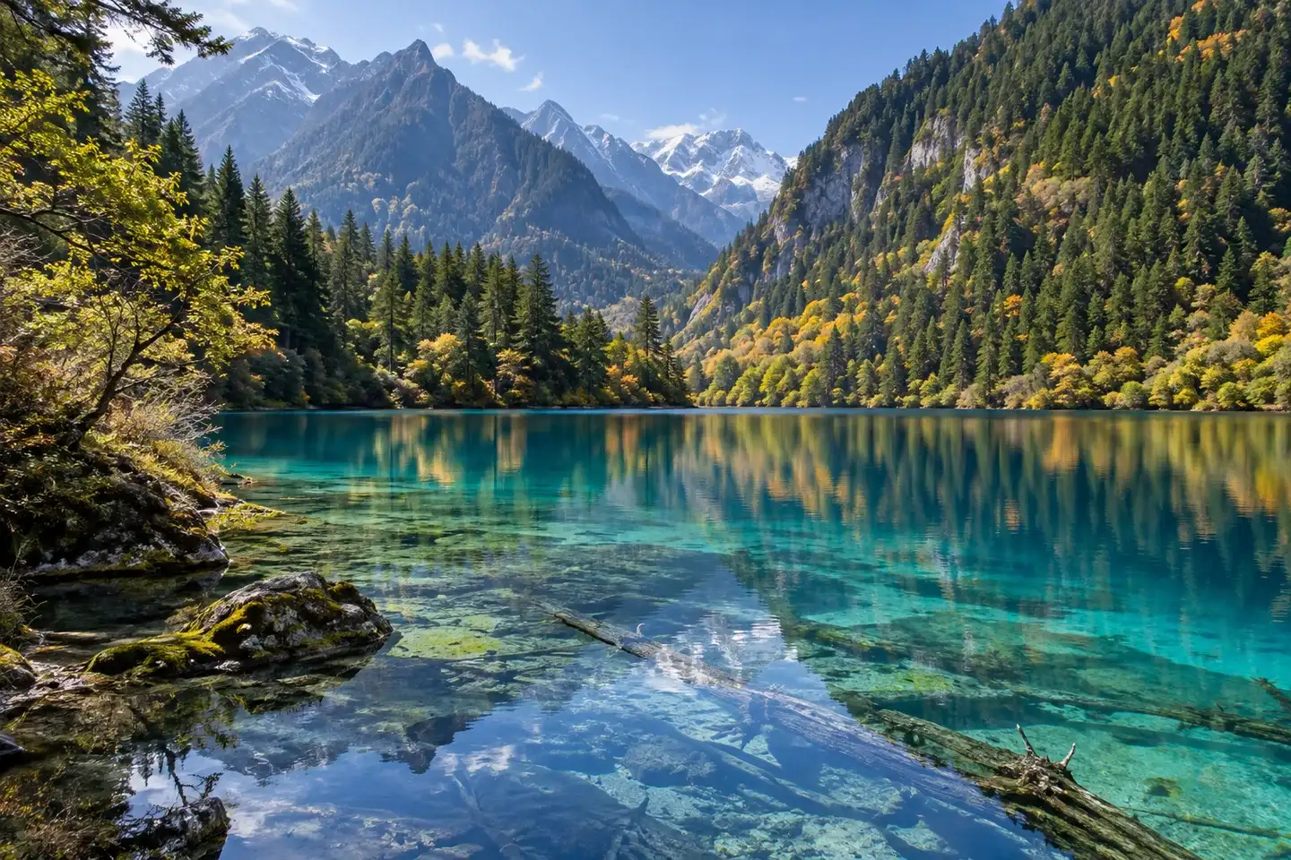 China travel landscape illustration