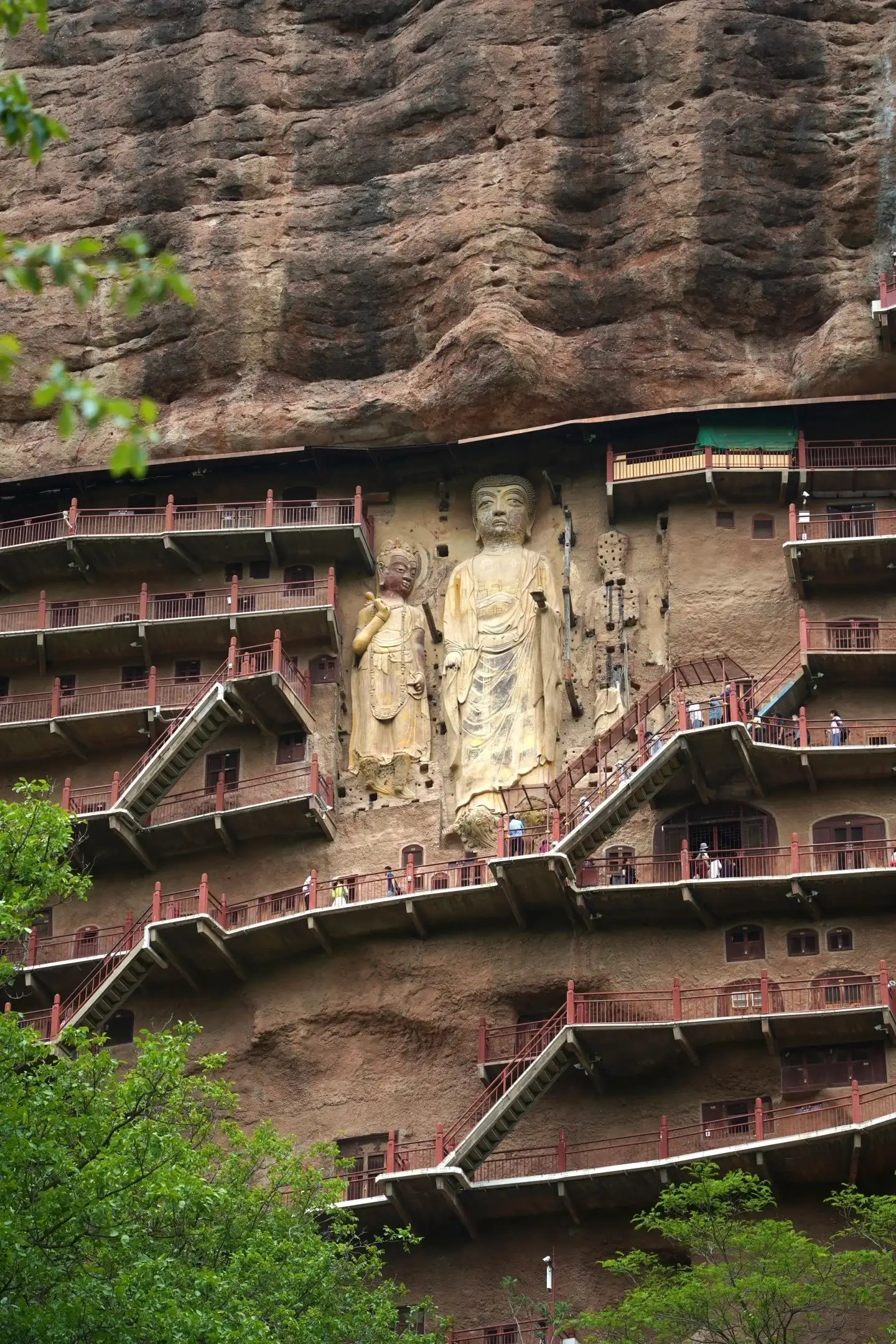 The Cliff-Face Sculptures and Plank Walkways of the Maijishan Grottoes