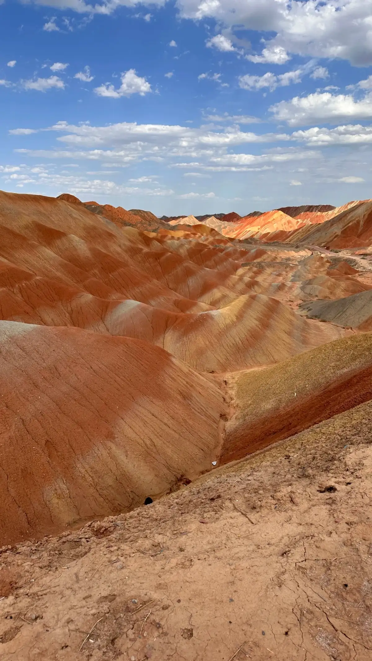 Zhangye’s Seven-Color Danxia Layered Rock Formations