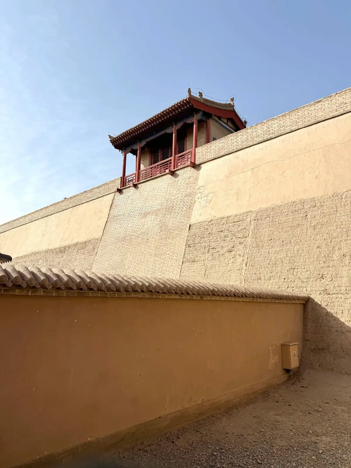 嘉峪关关城的城门与楼阁