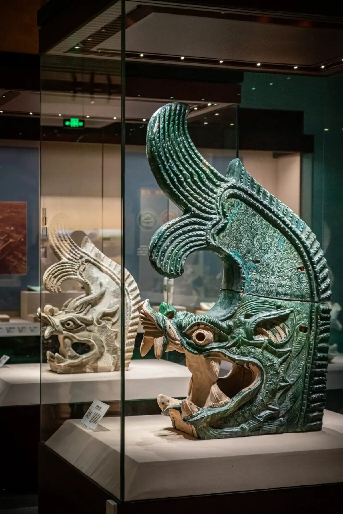 the Ningxia Museum’s exhibition of glazed architectural decorations